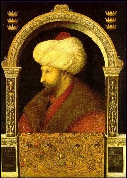 Mehmet II, as depicted by Bellini, 1479